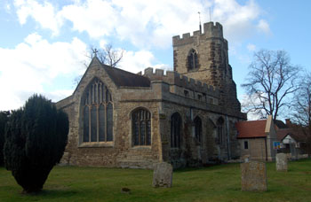 church from the north east February 2008